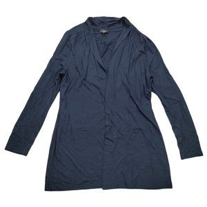 Talbots Women Size M Open Front Cardigan Black